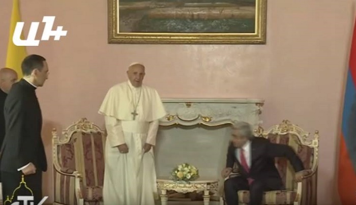 Sargsyan a manqué de respect envers lui sa sainteté le Pape - VIDEO